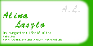 alina laszlo business card
